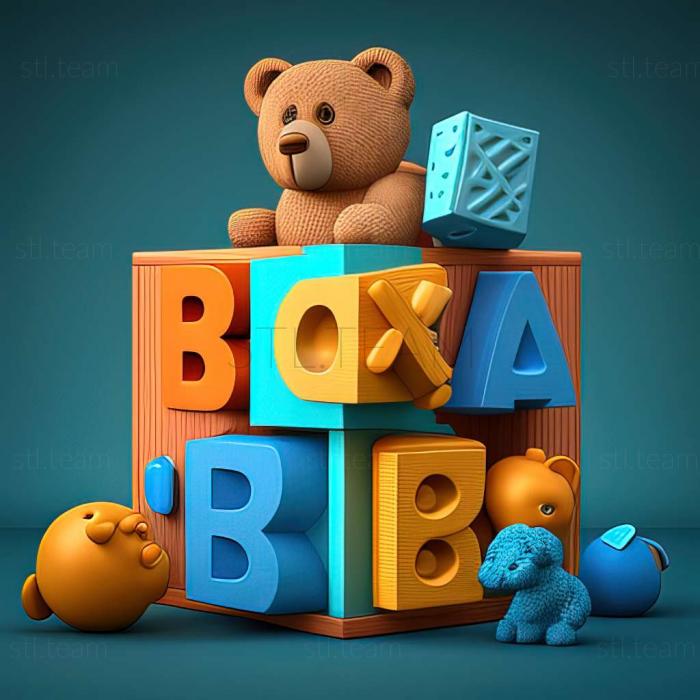 3D модель Игра ABC Cubes Teddys Playground (STL)
